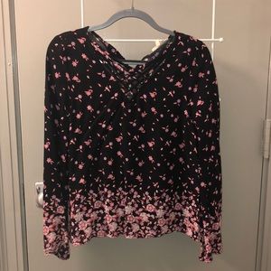 Floral long sleeve top